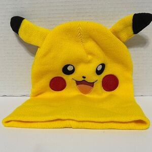 Pokemon Pikachu Yellow Knit Hat for Kids